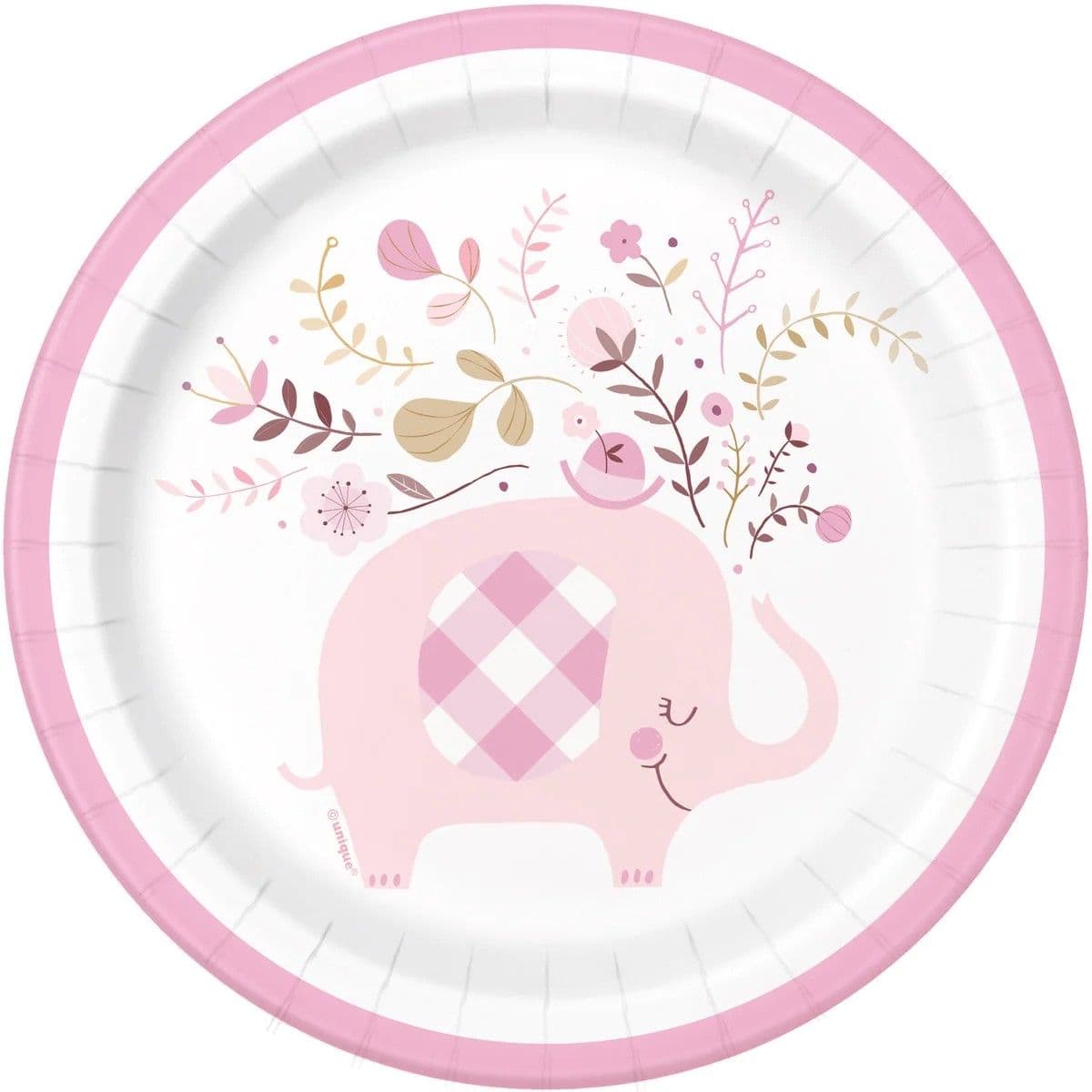 Elephant Shower Dessert Plate