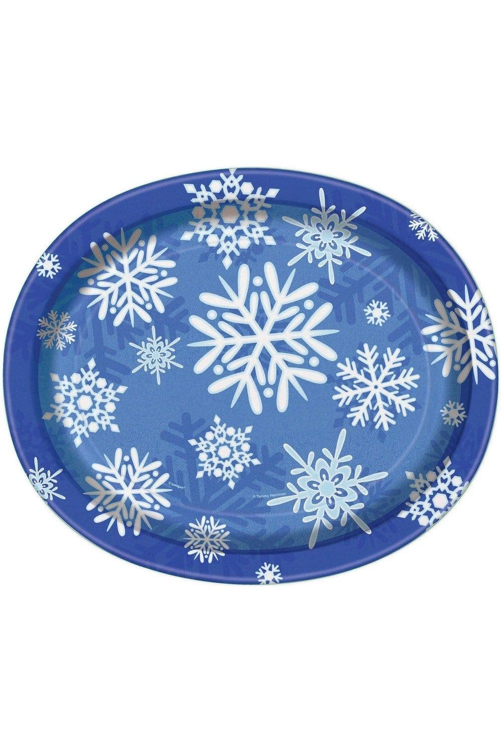 Snowflake Christmas Plates