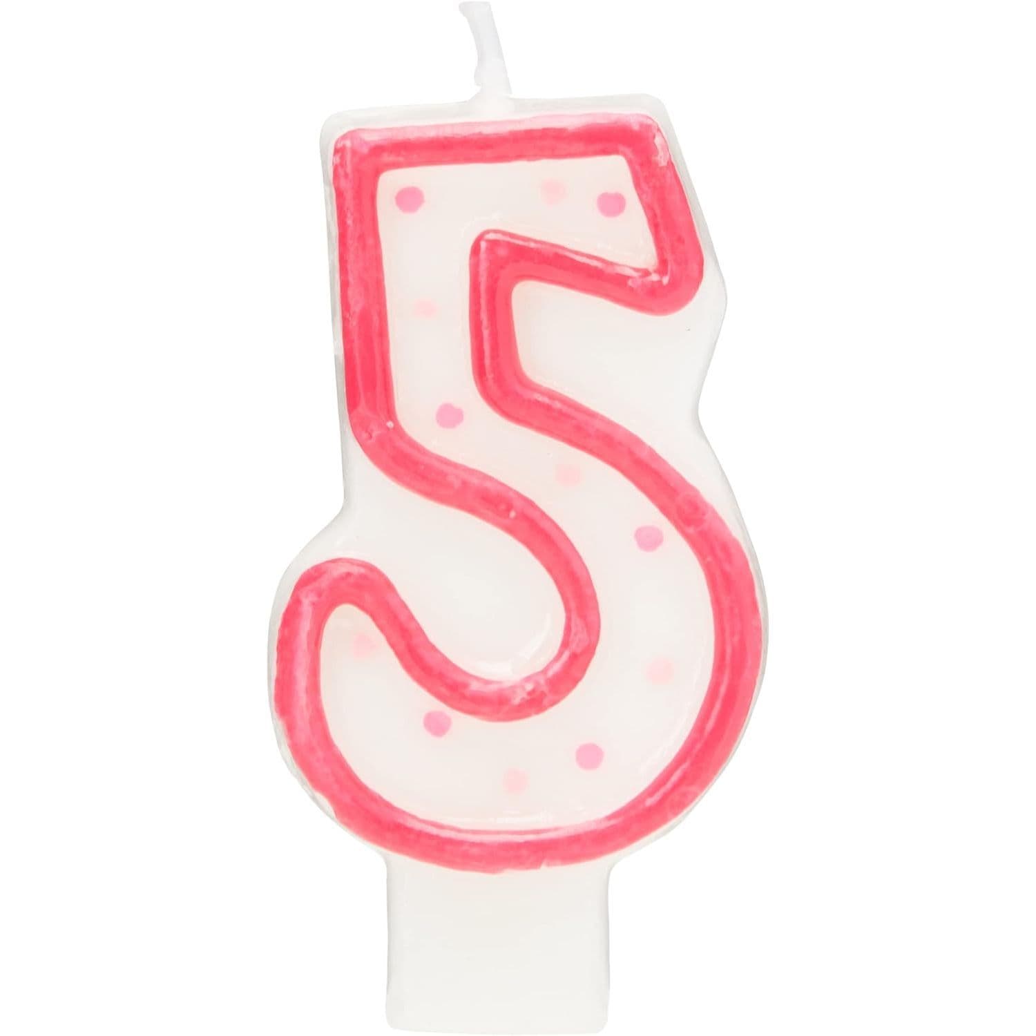 Dotted 5th Birthday Candle