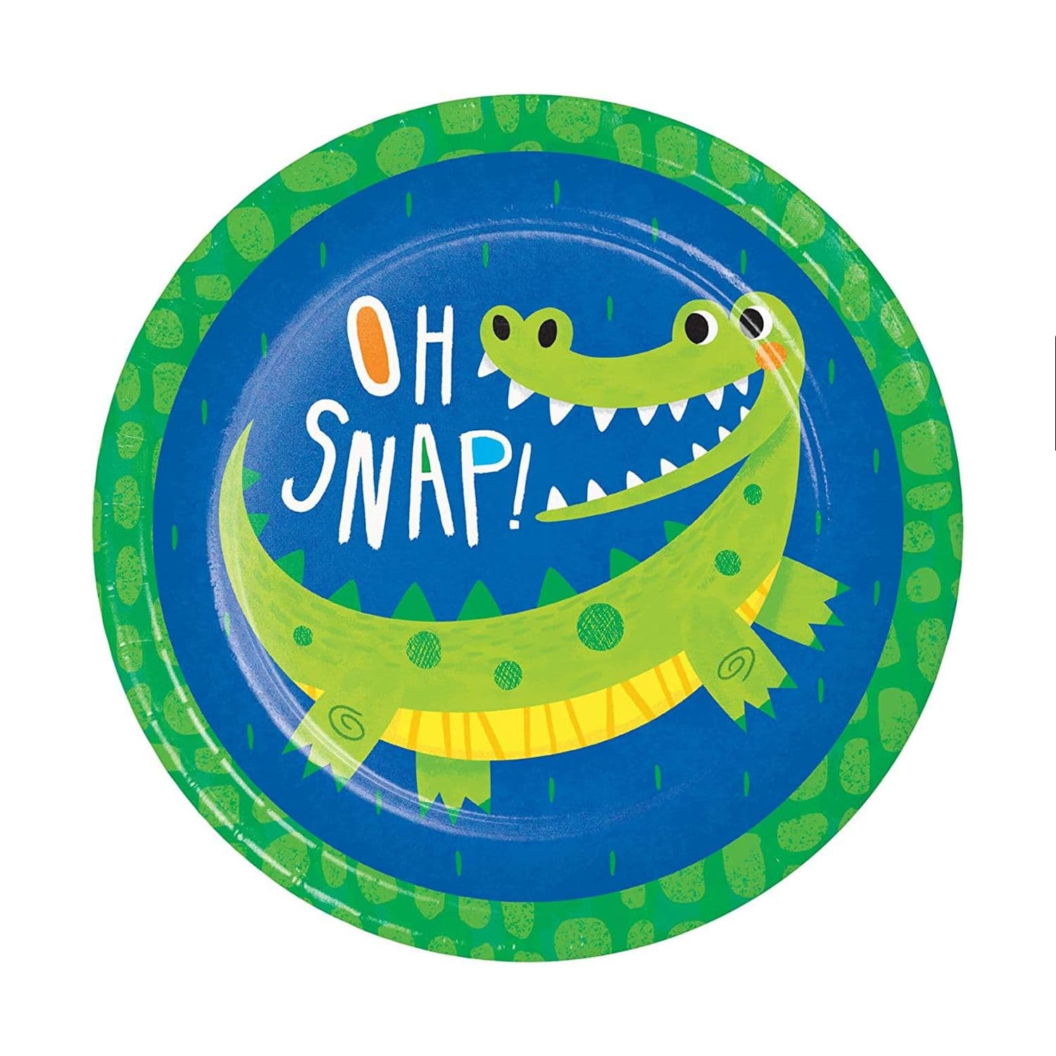 Alligator Birthday Dinner Plate
