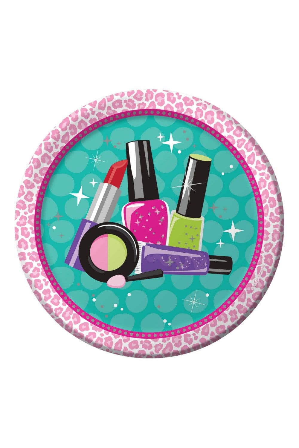 Sparkle Spa Cosmetics Birthday Plates