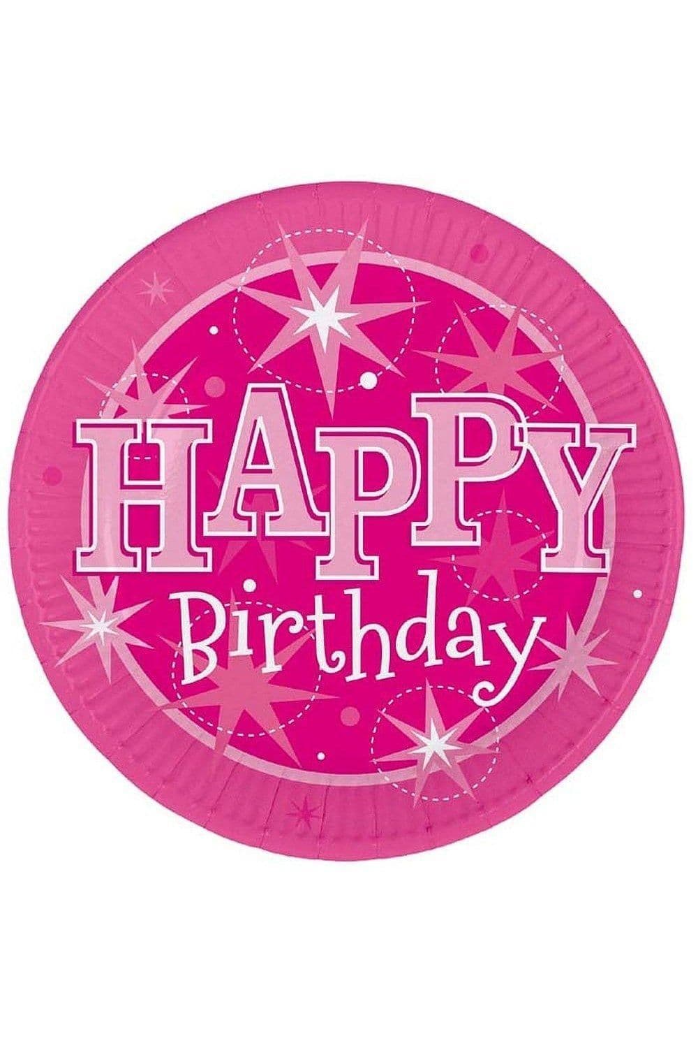Sparkle Happy Birthday Disposable Plates