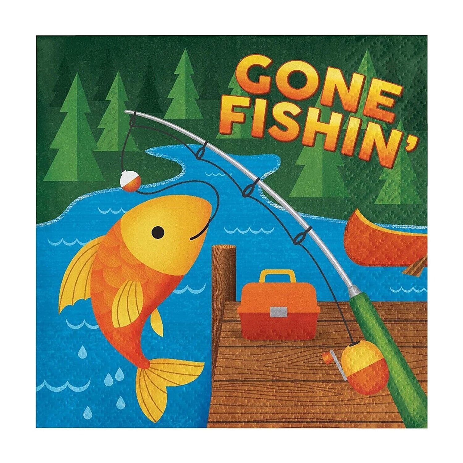 Gone Fishing Napkins