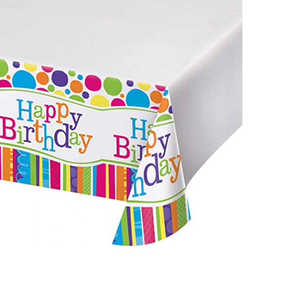Bright Bold Happy Birthday Table Cover