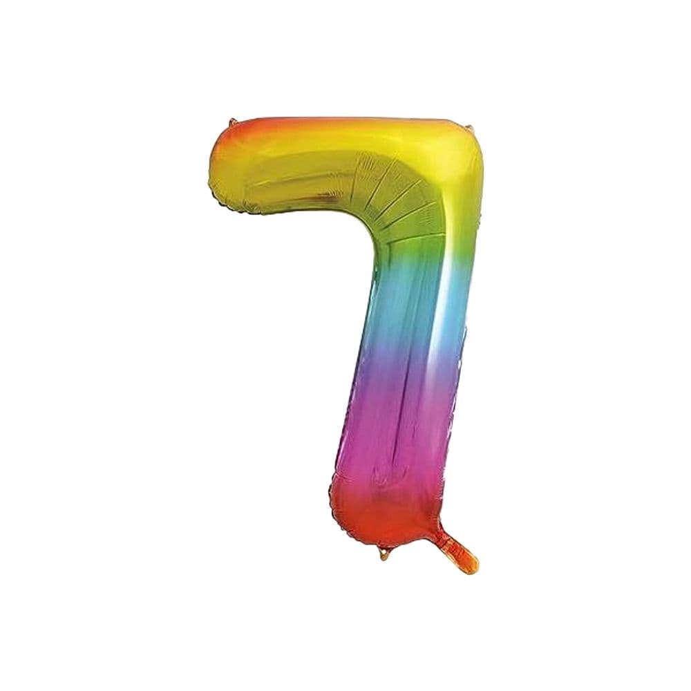 7 Glitz Number Balloon