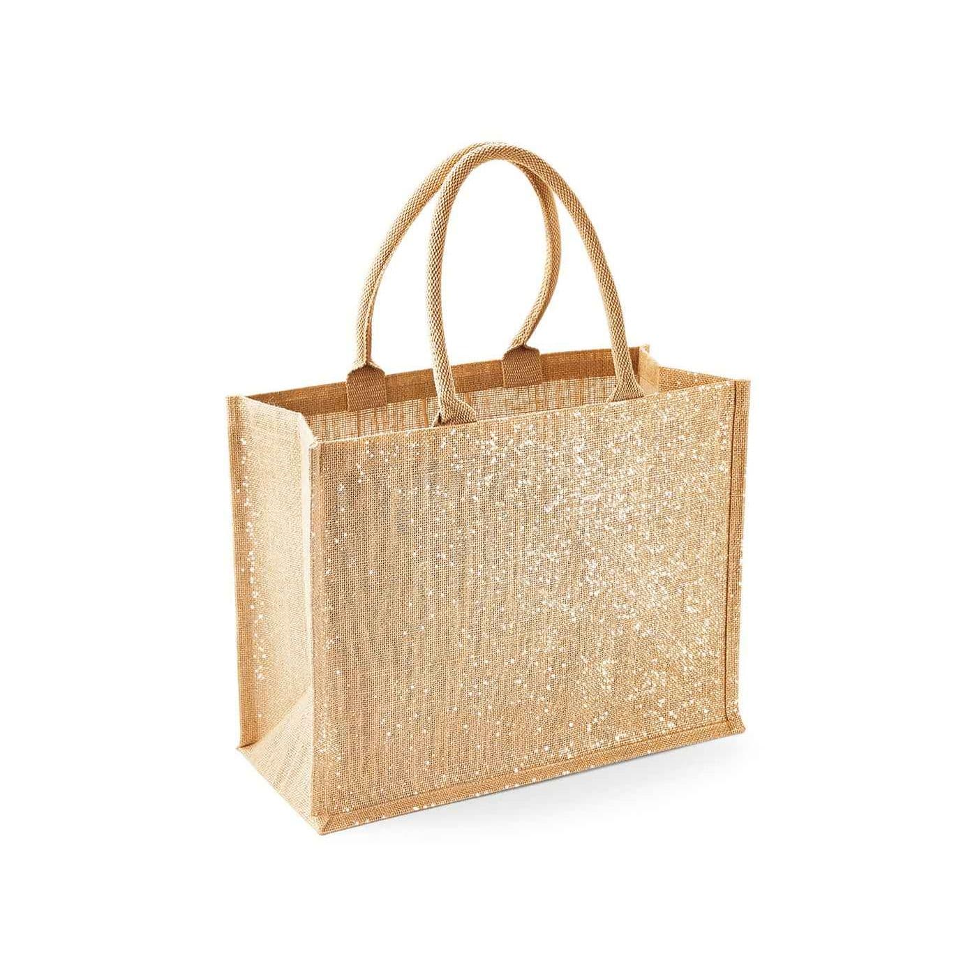 Shimmer Jute Shopper