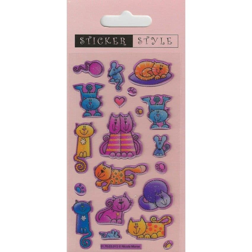 Foil Cat Sticker Sheet