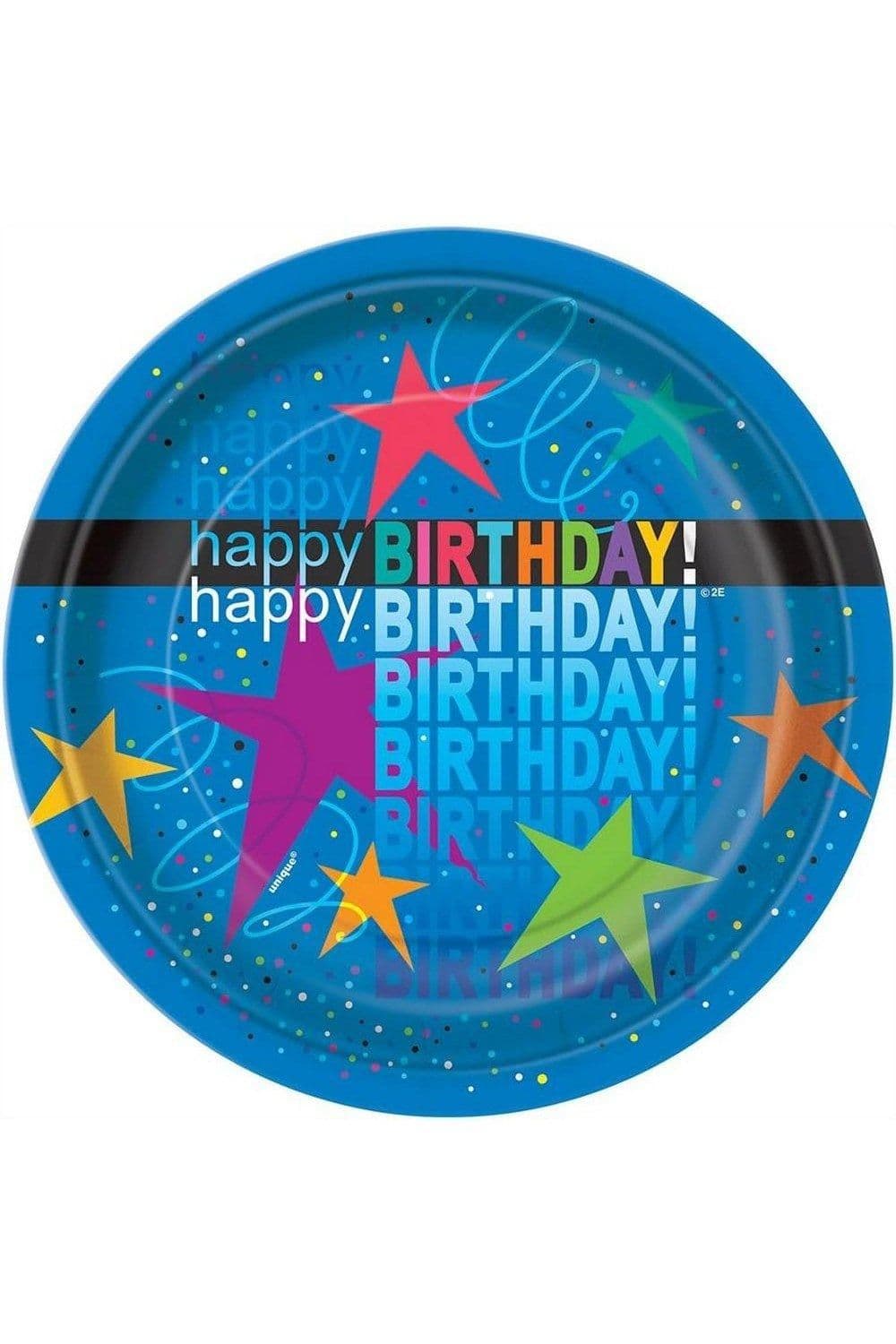Cosmic Happy Birthday Plates