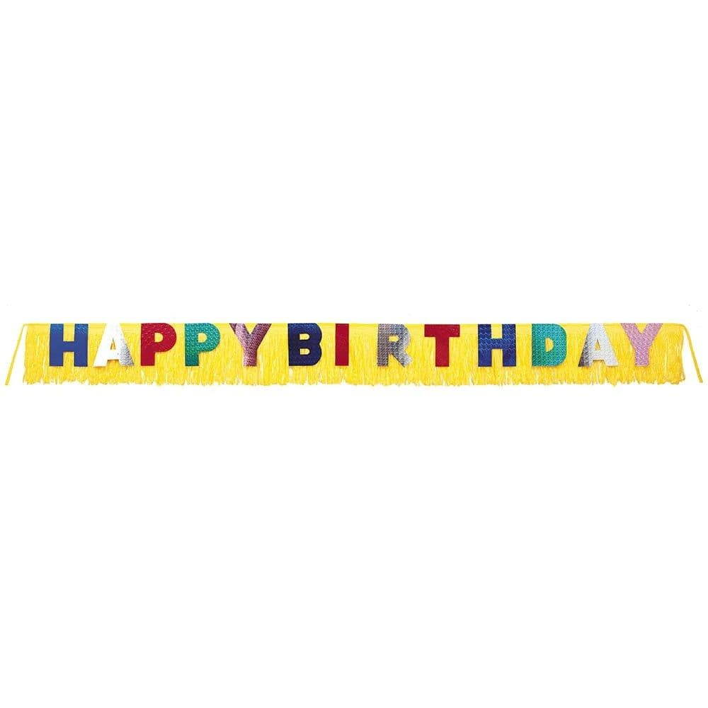 Foil Fringe Happy Birthday Banner