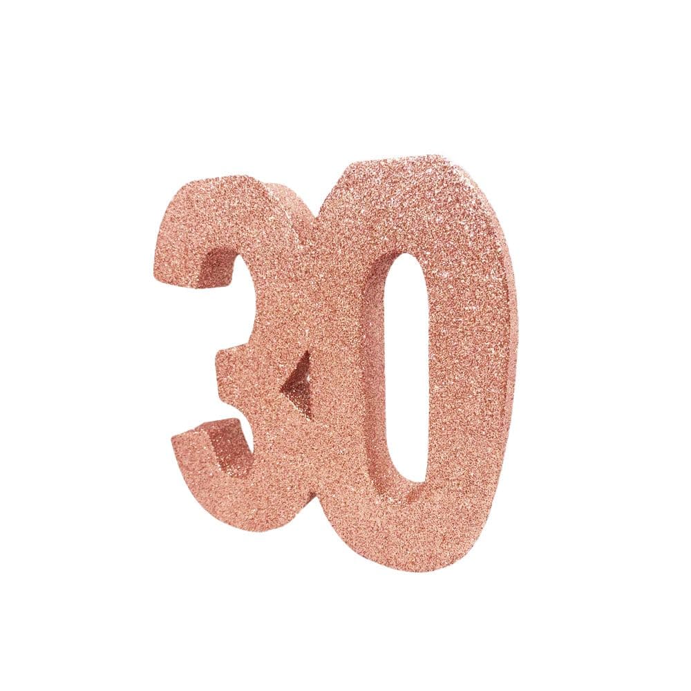 Number 30 Glitter Table Decoration