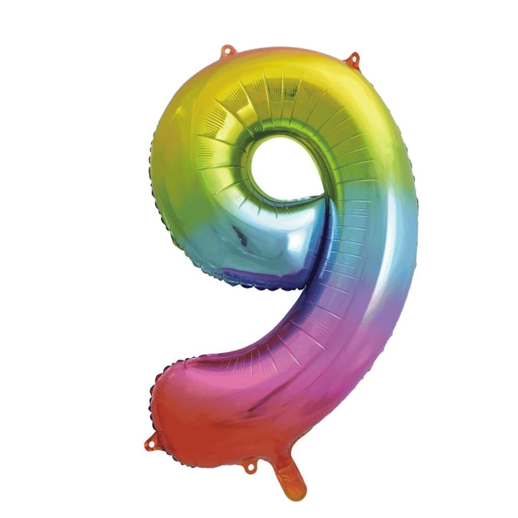 9 Glitz Number Balloon