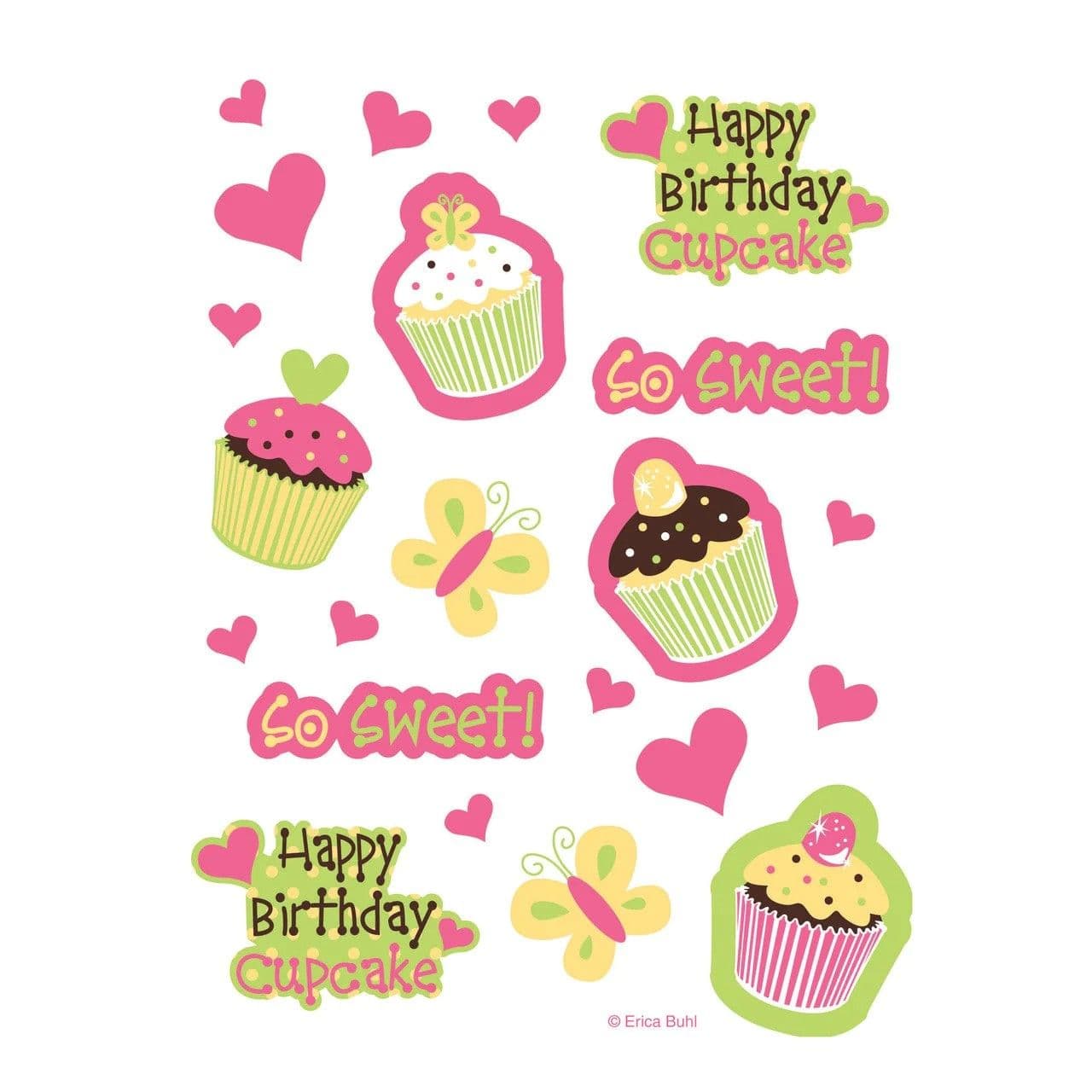 Sweet Treats Happy Birthday Sticker Sheet