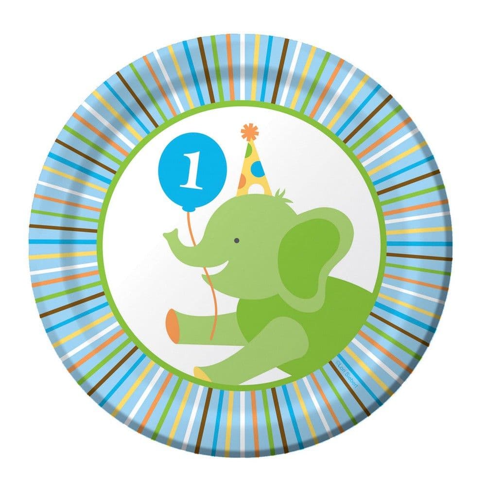 Sweet At One Striped Plates
