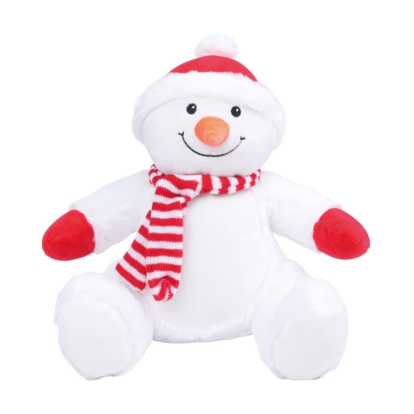Zipped Snowman Plush Toy