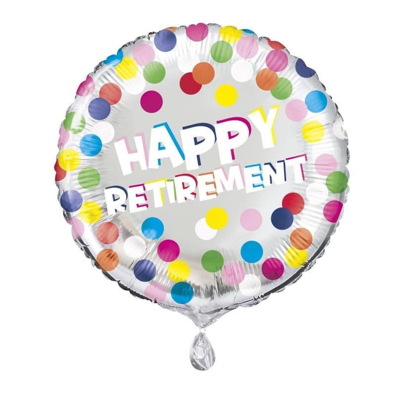 Round Retirement Foil Balloon