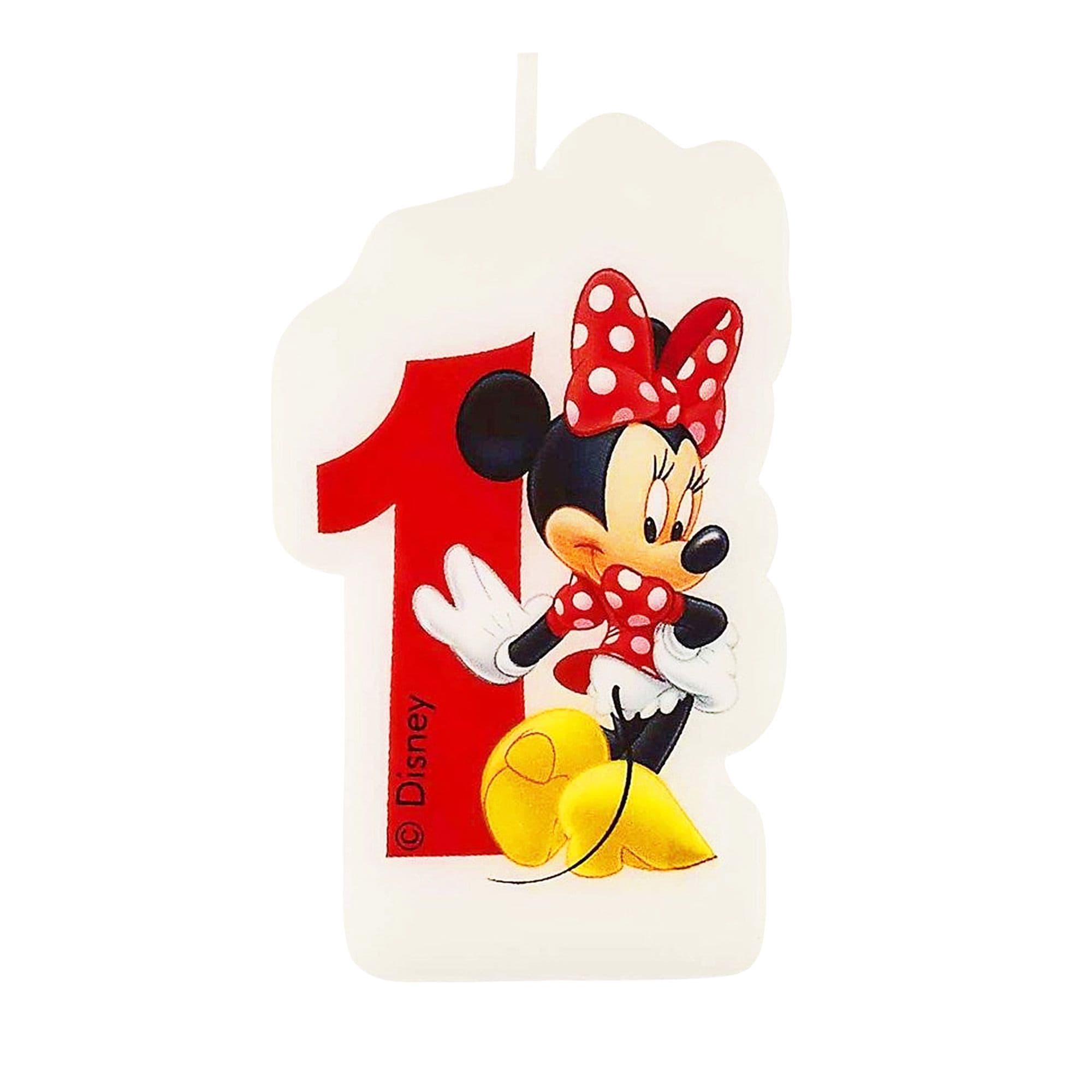 Cafe Minnie Mouse 1st Birthday Candle