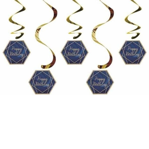 Foil Happy Birthday Streamers
