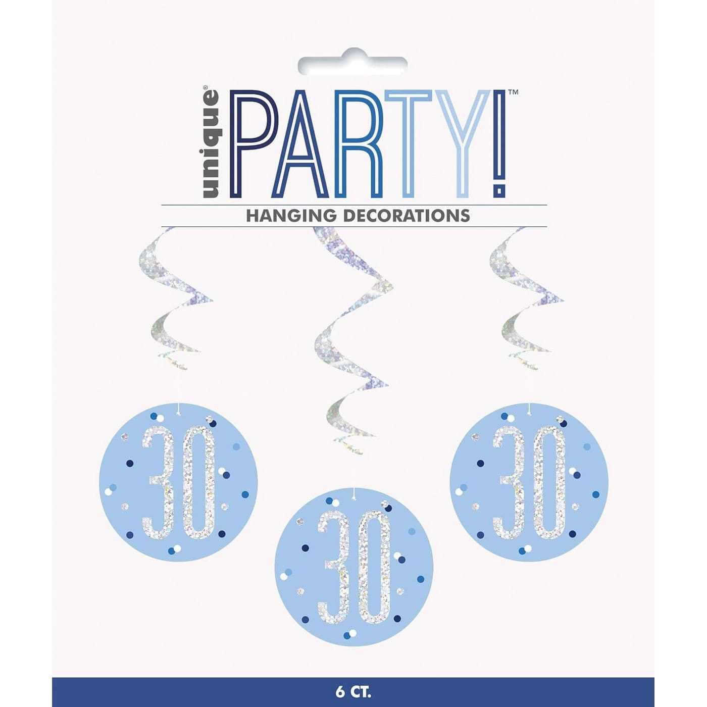 Prismatic 30th Birthday Hanging Decoration