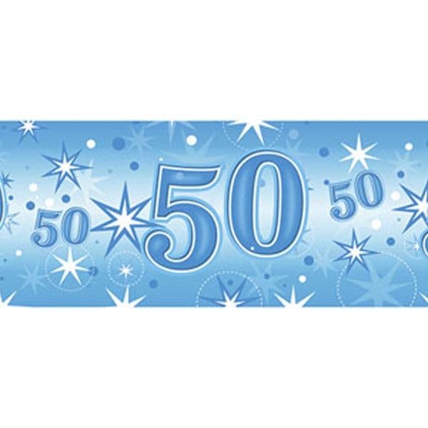 Stars 50th Birthday Banner