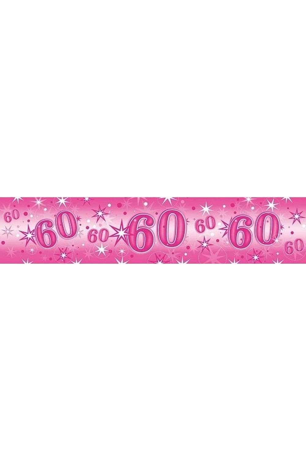Foil Sparkle 60th Birthday Banner