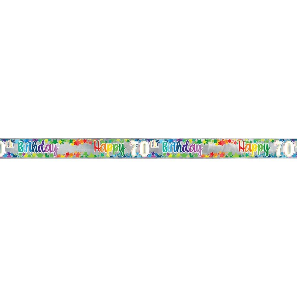 Foil Stars 70th Banner