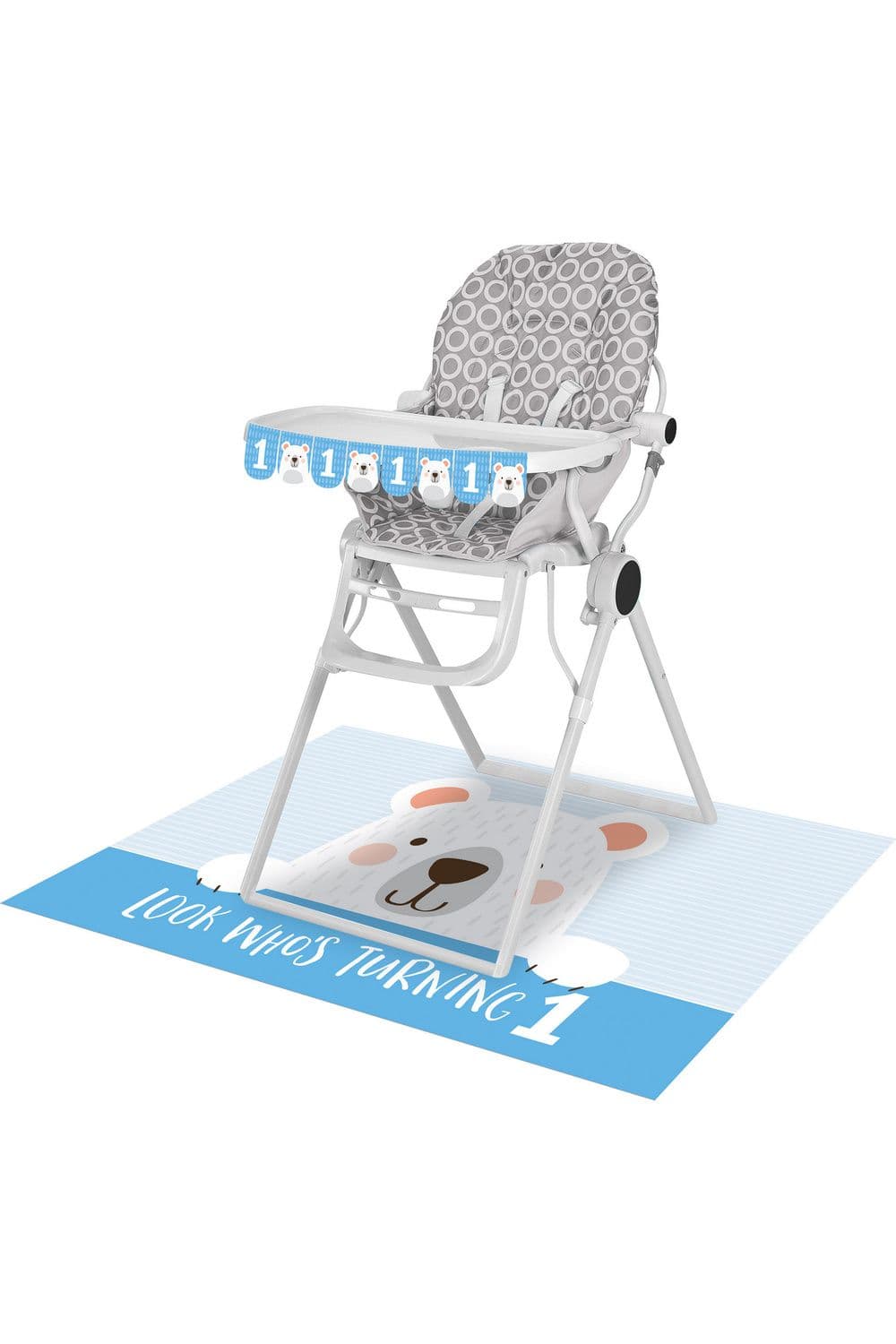 Bear 1st Birthday High Chair Decoration Set