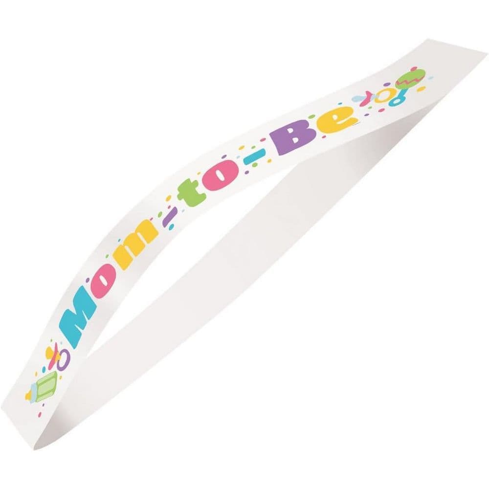Mom To Be Satin Shower Sash
