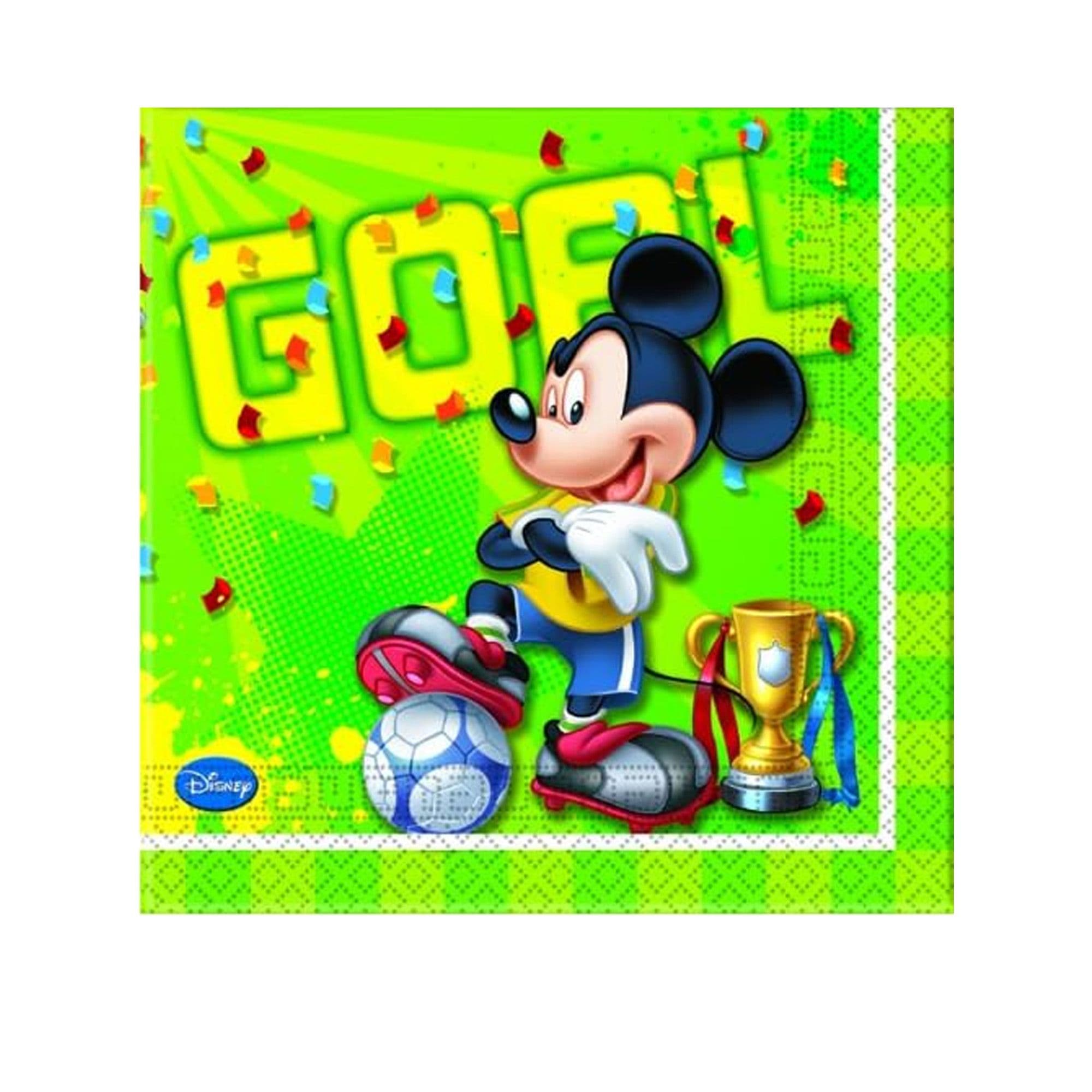 Paper Football Mickey Mouse Napkins