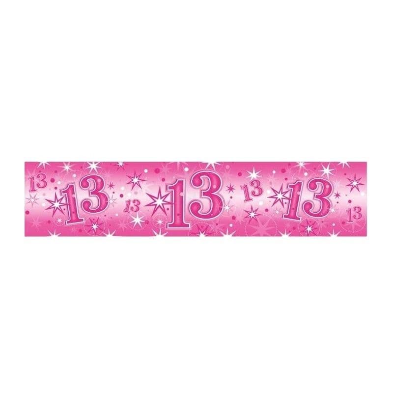 Foil 13th Birthday Banner