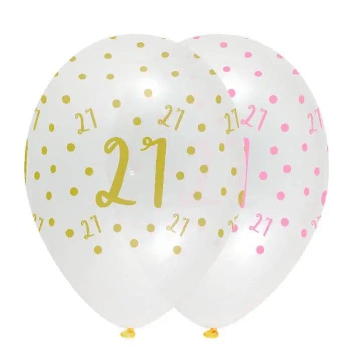 Latex 21st Birthday Balloons