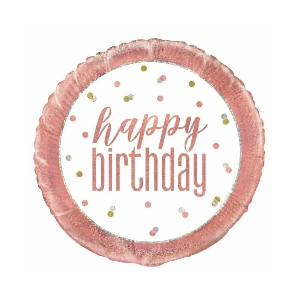 Glitz Happy Birthday Foil Balloon
