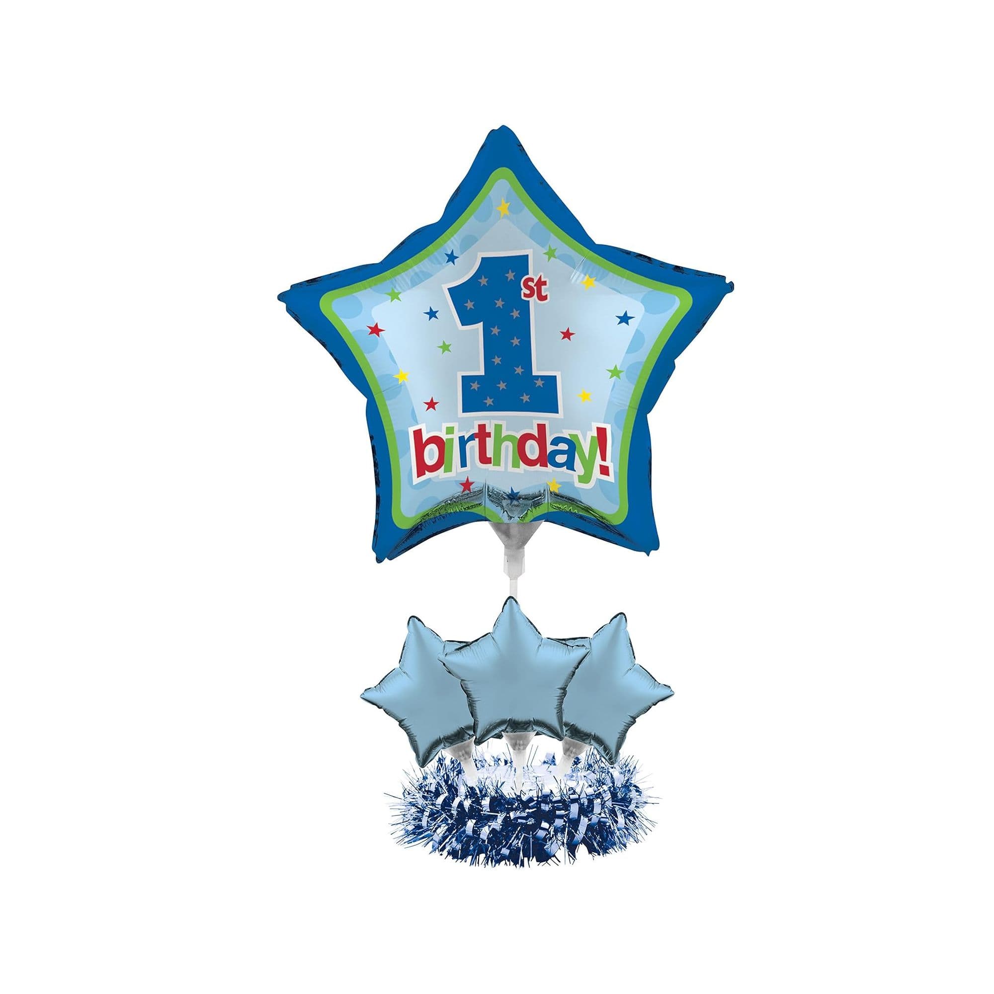1st Birthday Balloon Weight Centrepiece