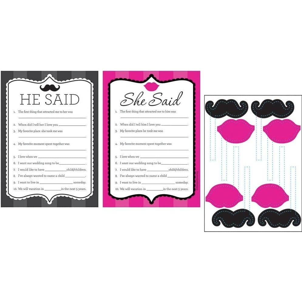Bridal Shower Game Set