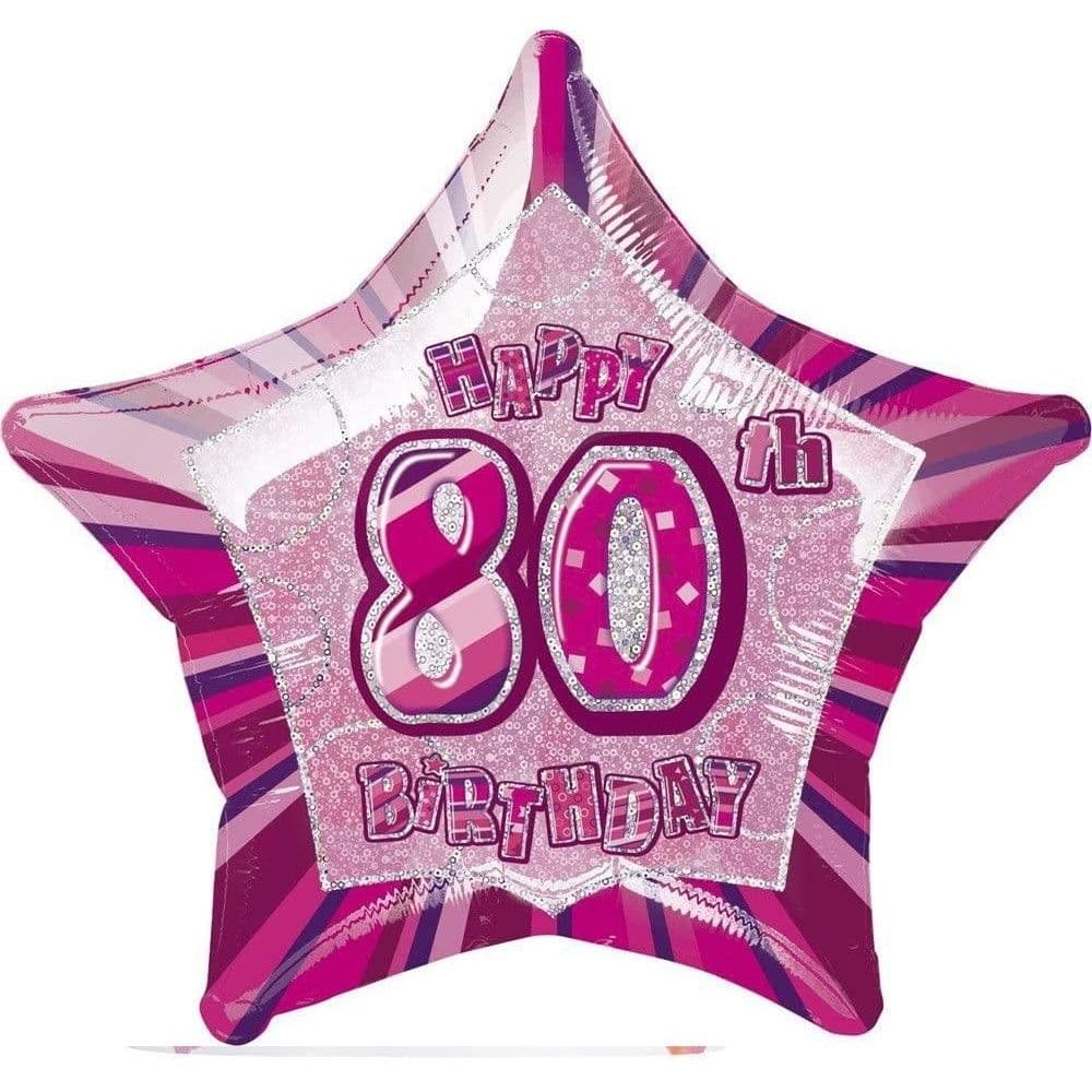 Glitz 80th Foil Balloon