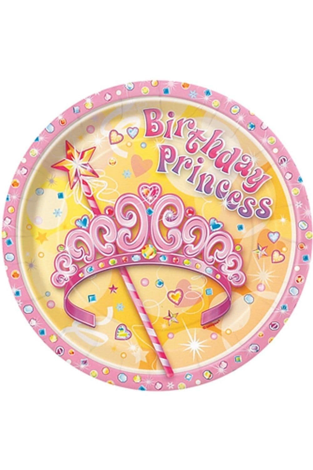 Pretty Princess Birthday 7 Inch Paper Plates