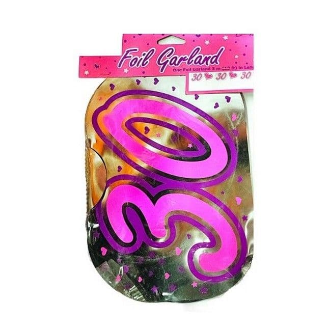 Foil 30th Birthday Garland
