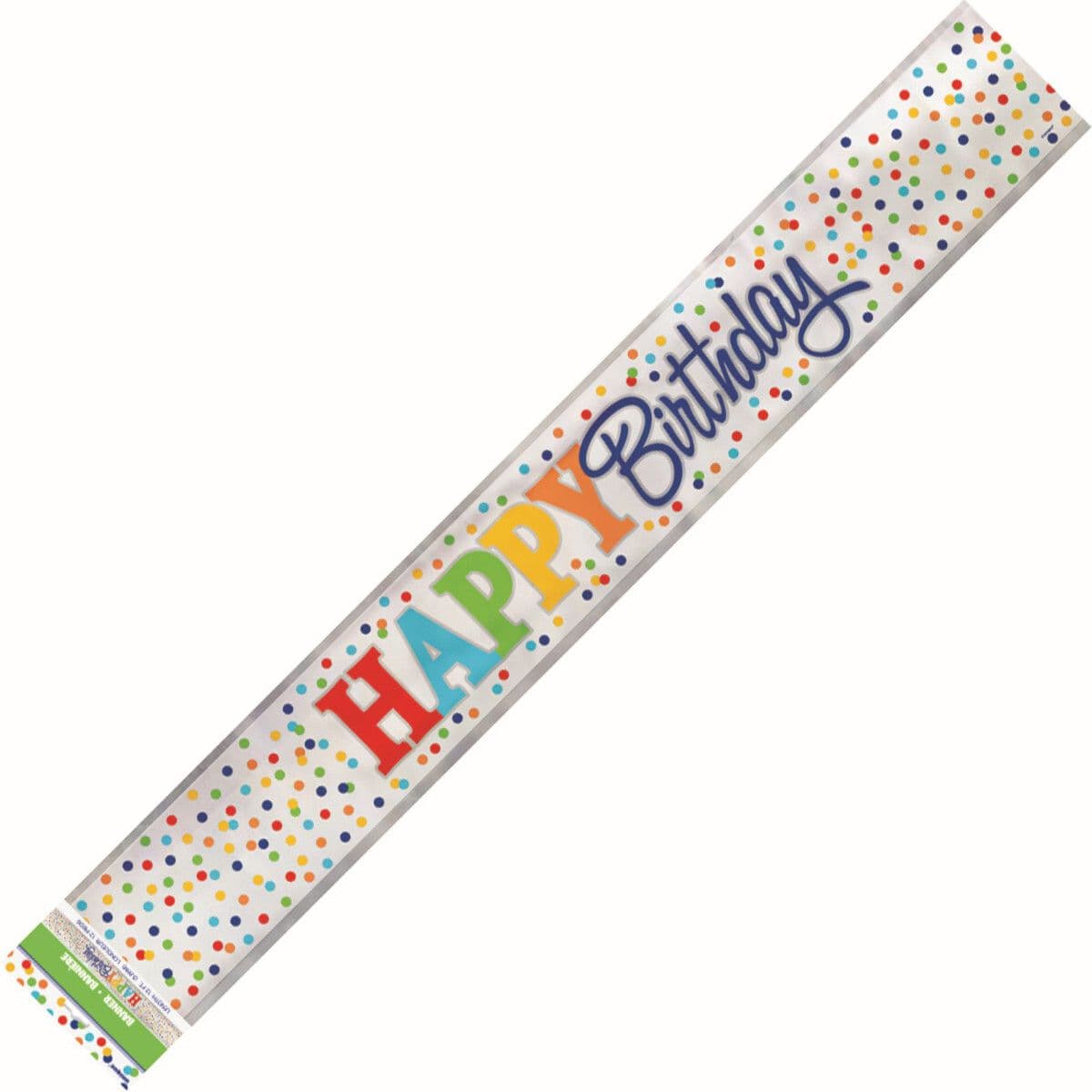 Polka Dot Happy Birthday Banner