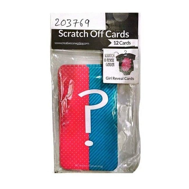 Gender Reveal Novelty Scratch Card