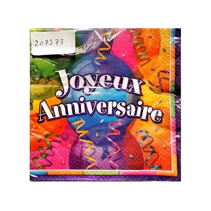 Happy Birthday Disposable Napkins