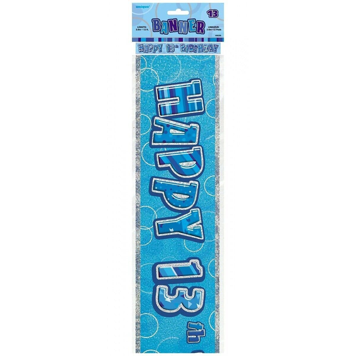 Foil Glitz 13th Birthday Banner