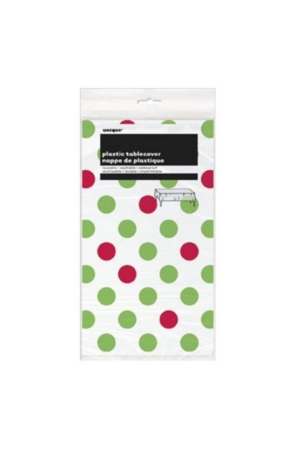 Polka Dot Christmas Tablecloth
