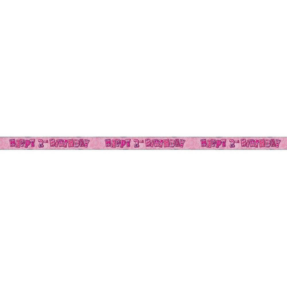 Foil Glitz 2nd Birthday Banner
