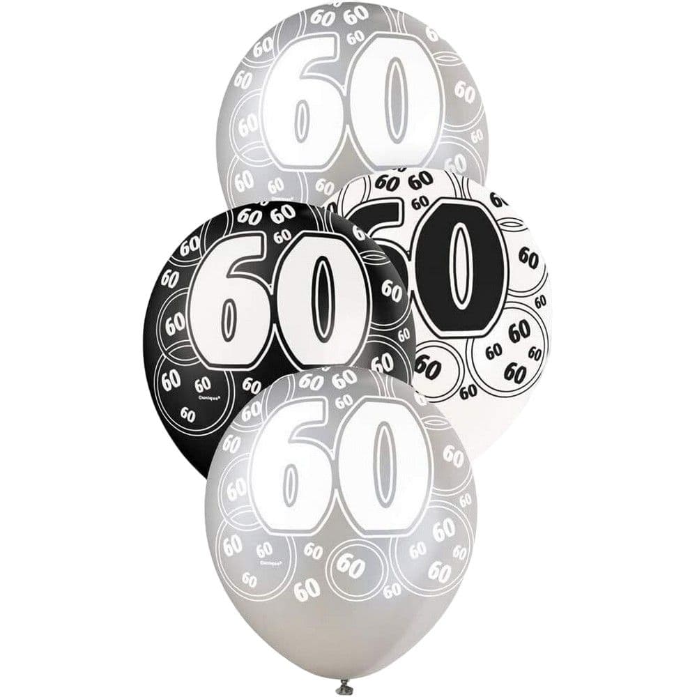 Latex Glitz 60th Birthday Balloon