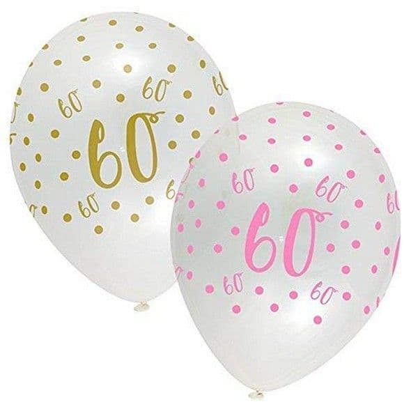 Latex 60th Birthday Balloons