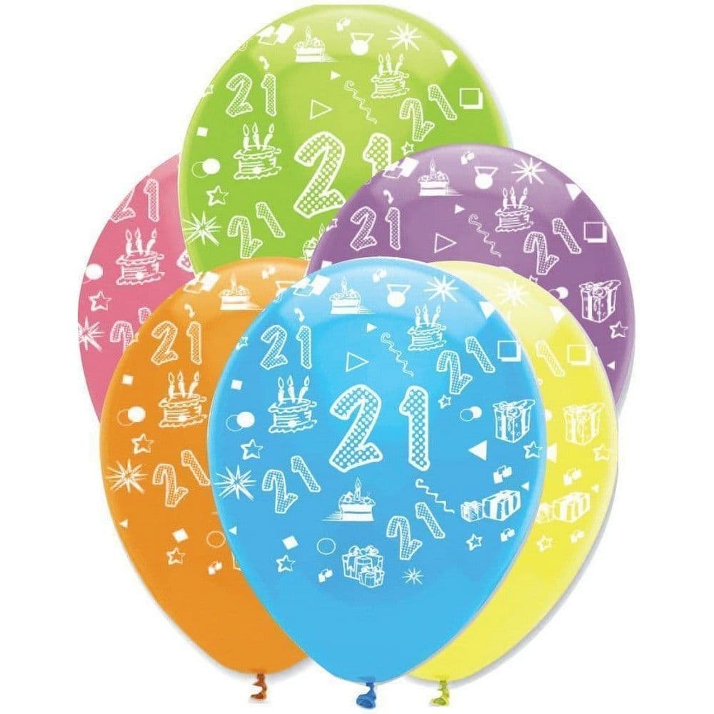 Latex 21st Birthday Balloon