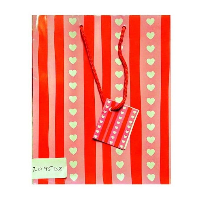 Heart Valentine`s Day Gift Bag