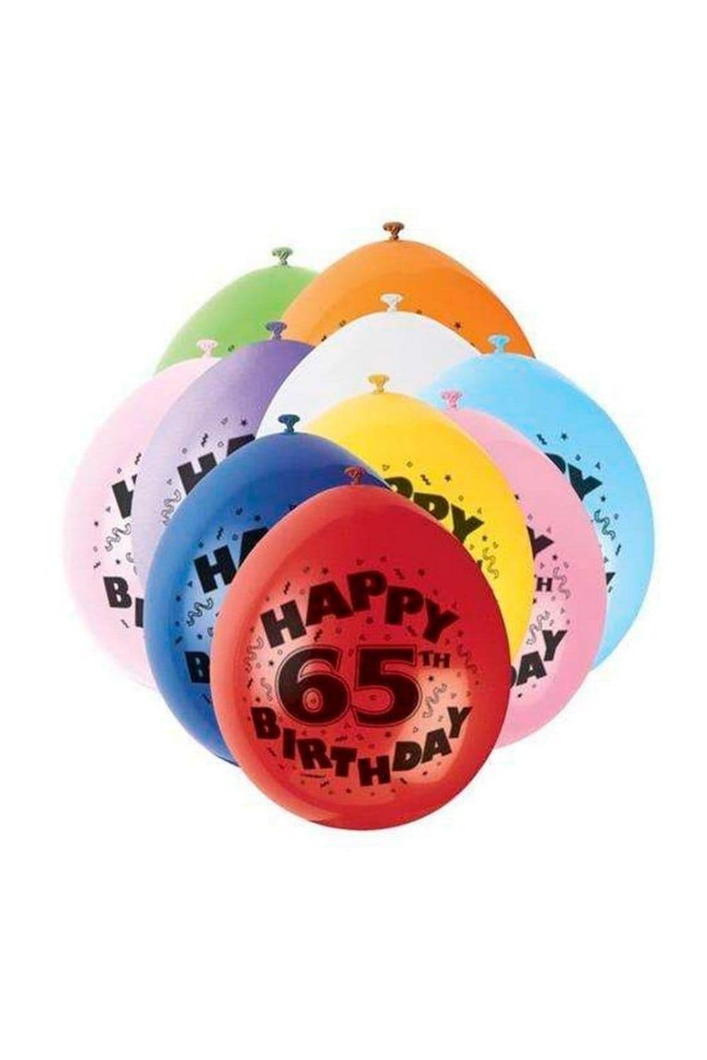 Latex 65th Birthday Balloons