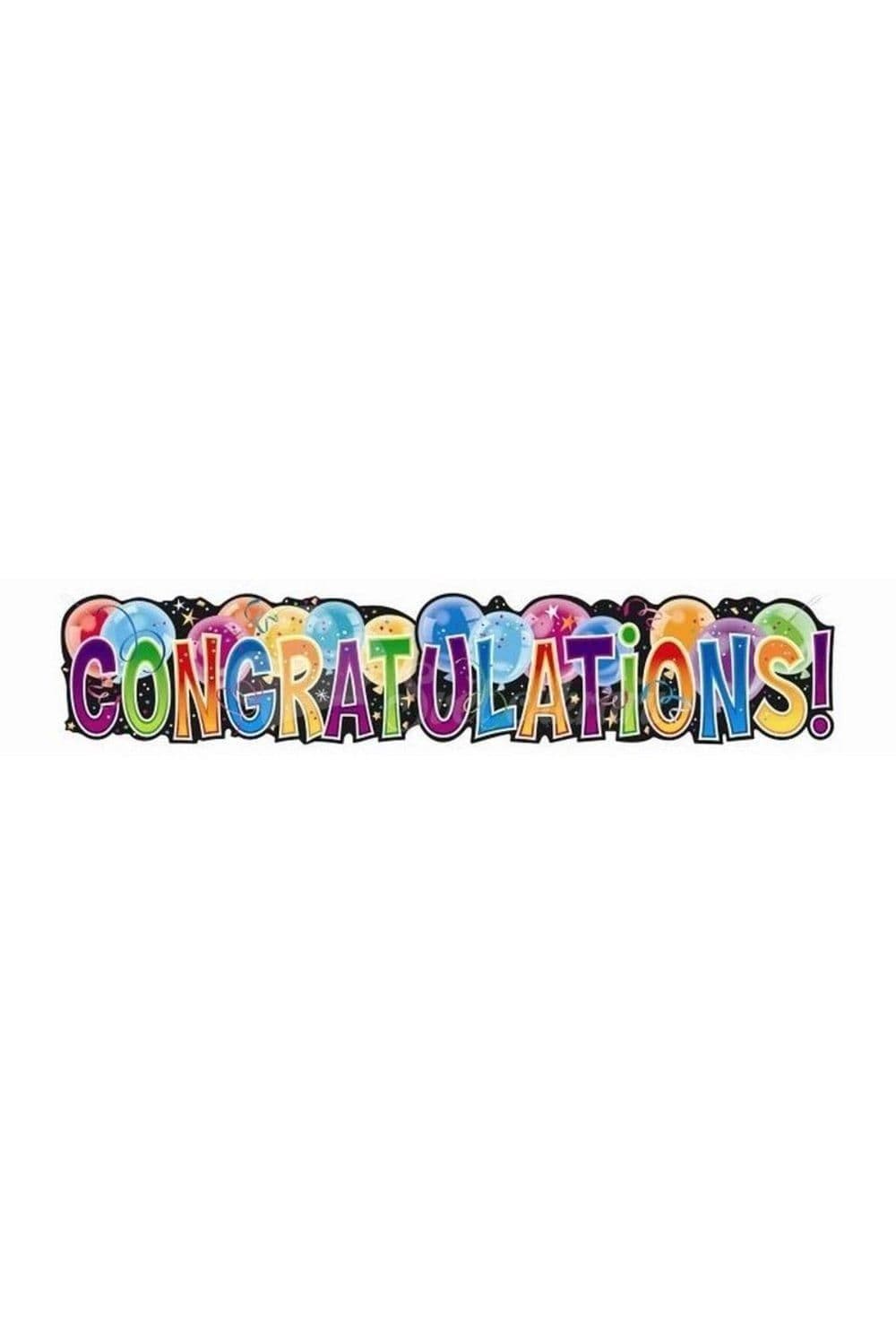 Balloons Congratulations Jointed Banner