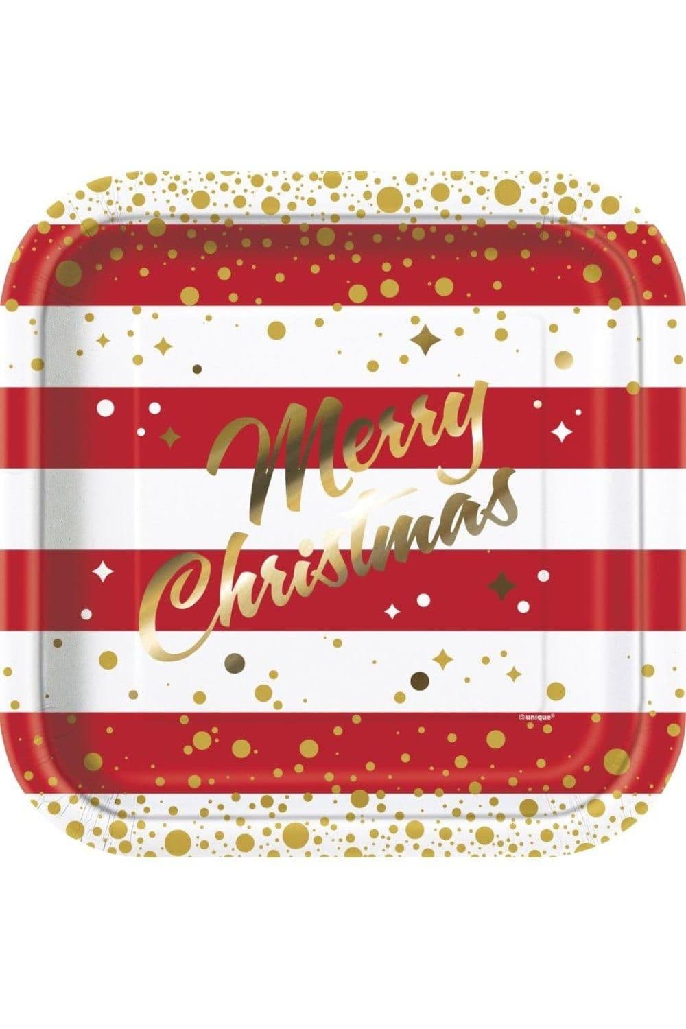 Paper Sparkle Christmas Disposable Plates