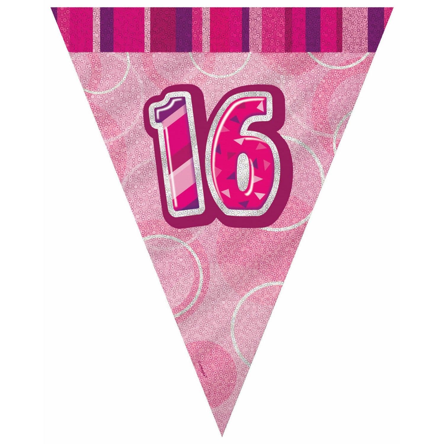 Foil 16th Birthday Bunting
